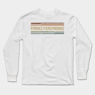 Franz Ferdinand Retro Lines Long Sleeve T-Shirt